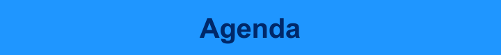 Agenda is Live